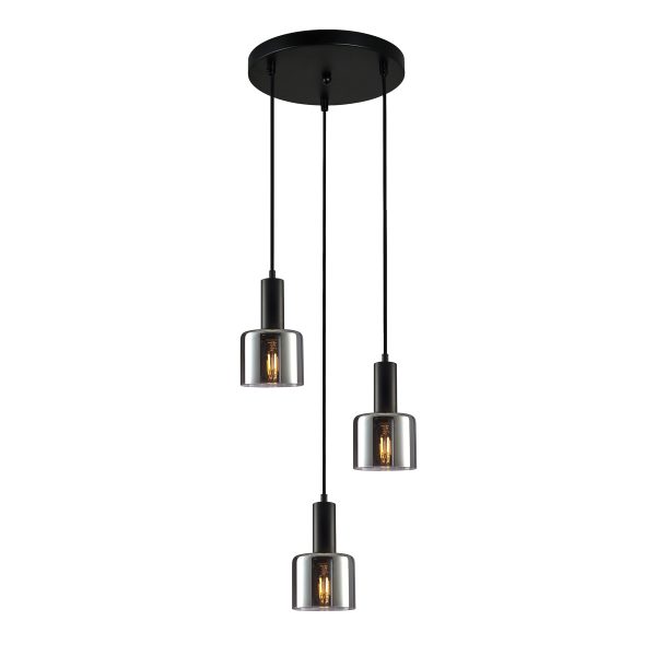 Oświetlenie Italux Santia PND-65342-3A-BK+SG