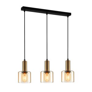 Oświetlenie Italux Santia PND-65342-3-BRO+AMB