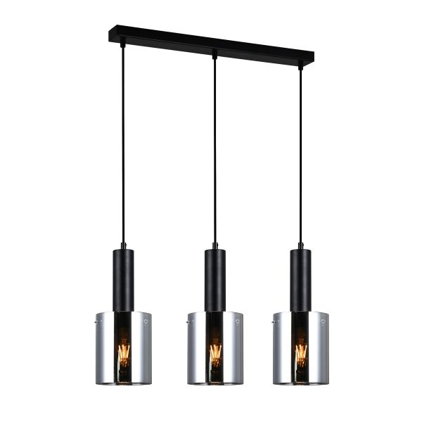 Oświetlenie Italux Sardo PND-5581-3-BK+SG