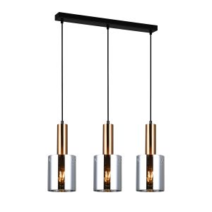 Oświetlenie Italux Sardo PND-5581-3-BRO+SG