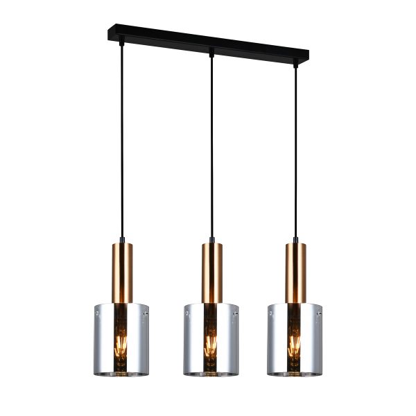 Oświetlenie Italux Sardo PND-5581-3-BRO+SG