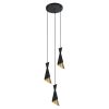 Oświetlenie Italux Malia PND-85949-3 BK+GD