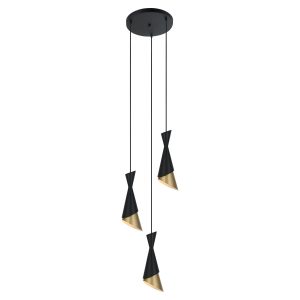 Oświetlenie Italux Malia PND-85949-3 BK+GD